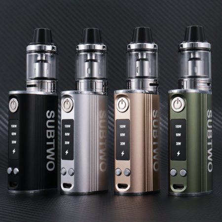 100 واط صندوق طقم عصري E السجائر Vape الدخان 1800 مللي أمبير 30 واط/60 واط/100 واط السلطة ضبط مع 0.3ohm 2.5 مللي أسفل تدفق الهواء البخاخة قلم Vape