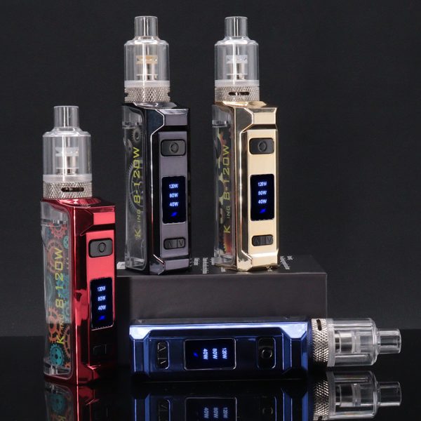 ⁦120 واط Vape صندوق طقم عصري Vaping 2000 مللي أمبير بطارية 2 مللي البخاخة 40 واط-120 واط الطاقة قابل للتعديل الشيشة الشيشة Vape القلم أطقم E-Cig⁩ - الصورة ⁦2⁩