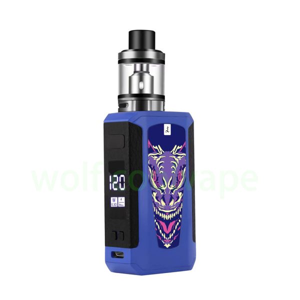 ⁦120 واط سيجارة إلكترونية طقم سيجارة إلكترونية صندوق mod vape عدة 2200mah بناء في بطارية 2.0 مللي خزان OLED شاشة⁩ - الصورة ⁦3⁩