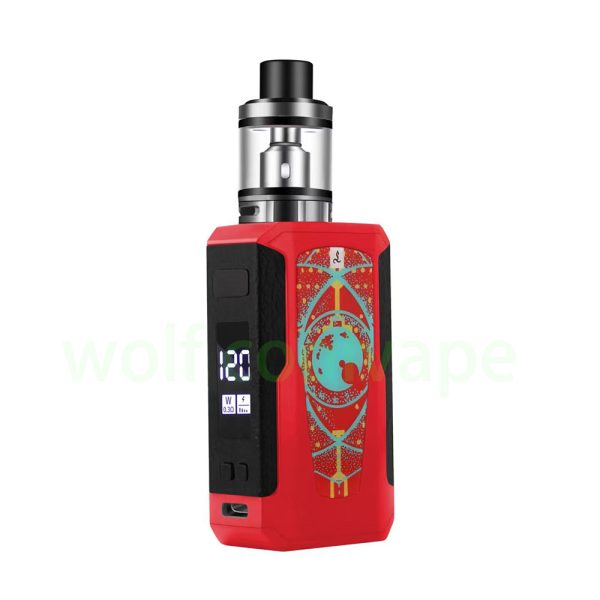 ⁦120 واط سيجارة إلكترونية طقم سيجارة إلكترونية صندوق mod vape عدة 2200mah بناء في بطارية 2.0 مللي خزان OLED شاشة⁩ - الصورة ⁦5⁩