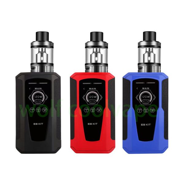 ⁦120 واط سيجارة إلكترونية طقم سيجارة إلكترونية صندوق mod vape عدة 2200mah بناء في بطارية 2.0 مللي خزان OLED شاشة⁩ - الصورة ⁦6⁩