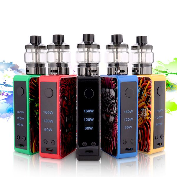 ⁦160 واط Vape Mod Kit السجائر الإلكترونية المرذاذ الدخان المدمج في 2000 مللي أمبير بطارية 60 واط/120 واط/160 واط الطاقة قابل للتعديل Vaper بخار⁩ - الصورة ⁦3⁩
