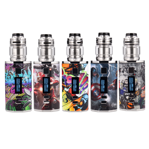 ⁦السجائر الإلكترونية 200 واط Vapes صندوق Mod Vape 4500 مللي أمبير بطارية زيوس X شبكة هيئة الطرق والمواصلات 3.5/4.5 مللي قدرة خزان صندوق طقم عصري المرذاذ Vaper⁩ - الصورة ⁦2⁩