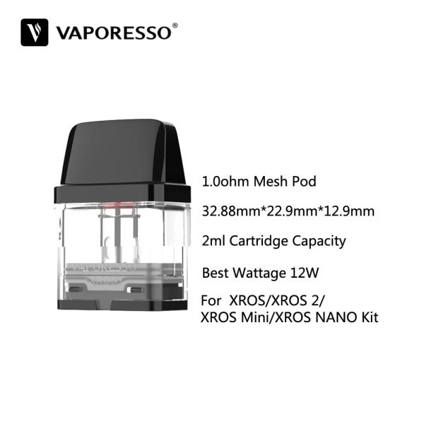 ⁦4 قطعة/الوحدة الأصلي Vaporesso XROS جراب خرطوشة فارغة 0.7ohm 0.8ohm 1.0ohm 1.2ohm ل XROS/XROS 2/XROS نانو/XROS 3/XROS3 Mini⁩ - الصورة ⁦2⁩