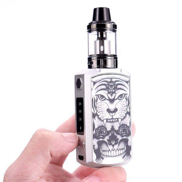 ⁦80 واط Vape صندوق طقم عصري 2200 مللي أمبير بطارية 2.5 مللي البخاخة ضخمة المرذاذ OLED الإلكترونية السجائر Vape السائل القلم عدة الشيشة Vaper⁩ - الصورة ⁦5⁩