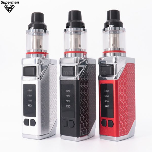⁦سيجارريت إلكتروني فرعي بعلبتين 80 واط صندوق Vaper طقم Vape بطارية 2200 مللي أمبير في الساعة Vape تدخين كهربائي Vapes قلم دخان Vape Pod⁩ - الصورة ⁦5⁩