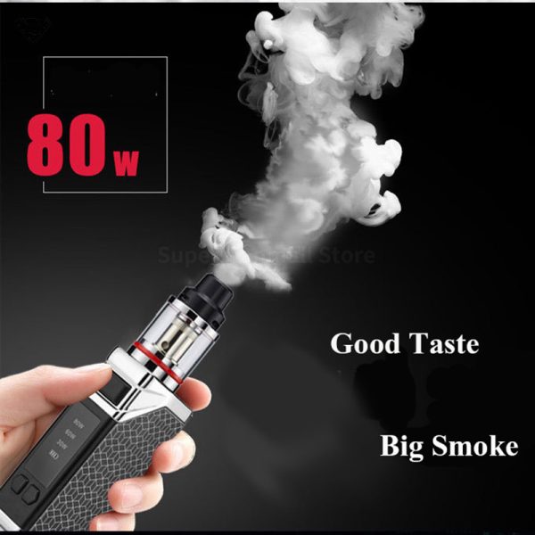 ⁦سيجارريت إلكتروني فرعي بعلبتين 80 واط صندوق Vaper طقم Vape بطارية 2200 مللي أمبير في الساعة Vape تدخين كهربائي Vapes قلم دخان Vape Pod⁩ - الصورة ⁦6⁩