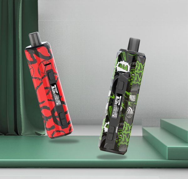 ⁦السجائر الإلكترونية هوغو بخار الملاكم AIO عدة Vape القلم 1500mAh البناء في البطارية 40 واط Pod Mod E الشيشة عدة Vaping كاتب أطقم⁩ - الصورة ⁦2⁩