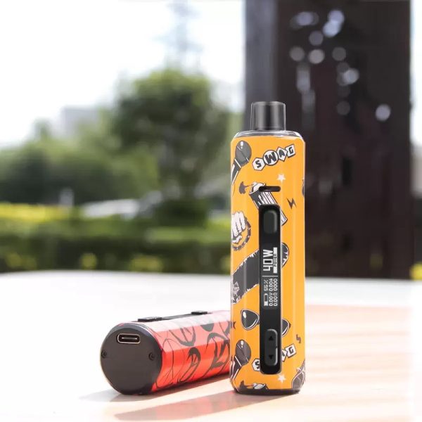 ⁦السجائر الإلكترونية هوغو بخار الملاكم AIO عدة Vape القلم 1500mAh البناء في البطارية 40 واط Pod Mod E الشيشة عدة Vaping كاتب أطقم⁩ - الصورة ⁦3⁩