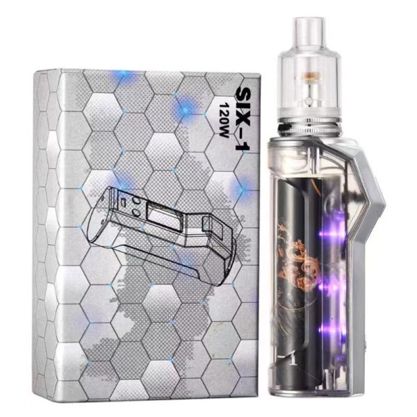 ⁦E السجائر الدخان المبخر 120 واط صندوق Mod Vapes أطقم المدمج في 1800 مللي أمبير بطارية 2.5 مللي خزان بخار Elektronic السجائر السائل vaper⁩ - الصورة ⁦3⁩