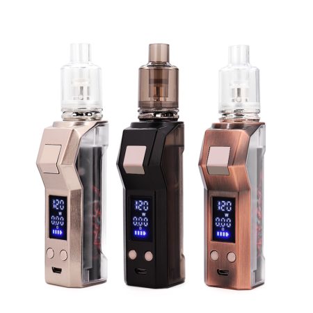 E السجائر الدخان المبخر 120 واط صندوق Mod Vapes أطقم المدمج في 1800 مللي أمبير بطارية 2.5 مللي خزان بخار Elektronic السجائر السائل vaper
