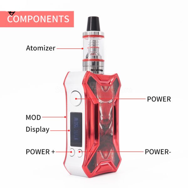 ⁦E السجائر 150 واط صندوق MOD Vape سوبرمان عدة المدمج في بطارية 510 الموضوع 2 مللي خزان الشيشة الشيشة المرذاذ مناسبة السائل بخار⁩ - الصورة ⁦2⁩