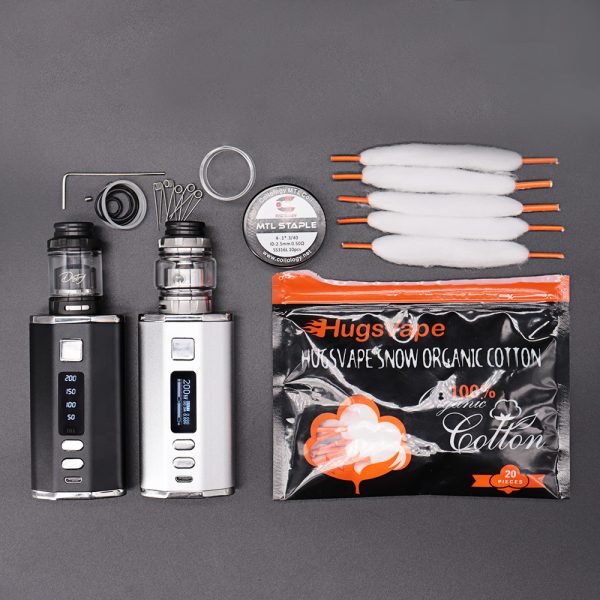 ⁦E السجائر 200 واط صندوق Mod Vape عدة بناء المزدوج 2200 مللي أمبير بطارية 2 مللي/4 مللي مصير هيئة الطرق والمواصلات 24 مللي متر خزان السجائر السائل المرذاذ vapes القلم⁩ - الصورة ⁦6⁩