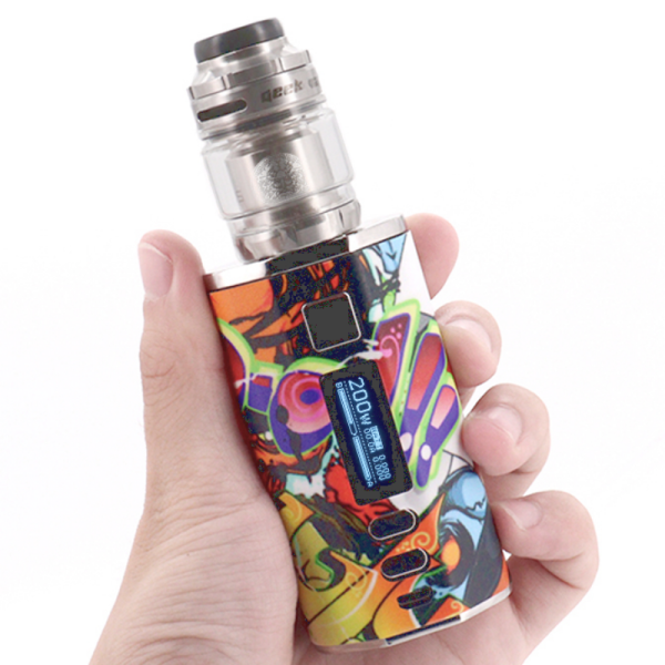 ⁦E السجائر الدخان Vape 200 واط صندوق وزارة الدفاع 2200 مللي أمبير بطارية مع زيوس X شبكة هيئة الطرق والمواصلات 4.5 مللي السعة البخاخة Vapes المرذاذ السائل Vape عدة⁩ - الصورة ⁦3⁩
