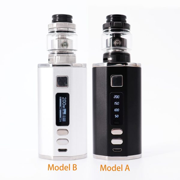 ⁦Ecigego Vape 200 واط صندوق طقم عصري 4000 مللي أمبير بناء في بطارية شاشة OLED السجائر الإلكترونية 2 مللي/4 مللي مصير هيئة الطرق والمواصلات 24mmTank Vape القلم⁩ - الصورة ⁦2⁩