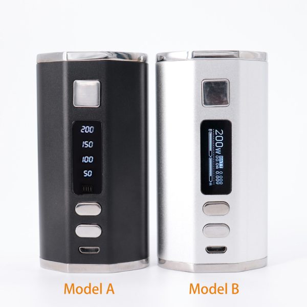 ⁦Ecigego Vape 200 واط صندوق طقم عصري 4000 مللي أمبير بناء في بطارية شاشة OLED السجائر الإلكترونية 2 مللي/4 مللي مصير هيئة الطرق والمواصلات 24mmTank Vape القلم⁩ - الصورة ⁦3⁩