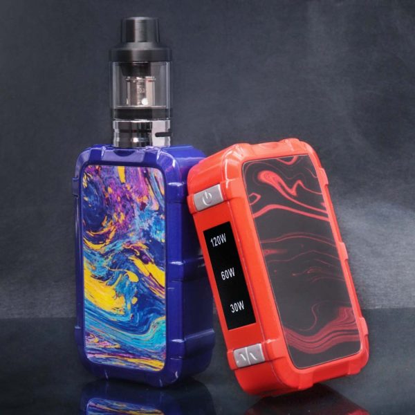⁦بخار ضخم P10 120 واط Vape عدة 1800 مللي أمبير بنيت في بطارية 3 مللي خزان e-السجائر كول vapes أطقم Vaper Vape القلم المرذاذ⁩ - الصورة ⁦5⁩