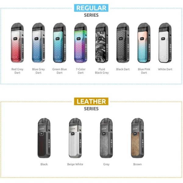 ⁦السجائر الإلكترونية الأصلي SMOK نورد 5 عدة صندوق وزارة الدفاع 2000mAh بطارية Vape 80 واط NORD5 مع 5 مللي خرطوشة المرذاذ RPM 3 شبكة كوي⁩ - الصورة ⁦3⁩