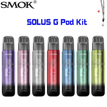 الأصلي SMOK SOLUS G Pod Kit Vape 15 واط 700 مللي أمبير مع SOLUS 2 Meshed 0.9 Pod ل RDL/MTL Vaping الإلكترونية المرذاذ السجائر