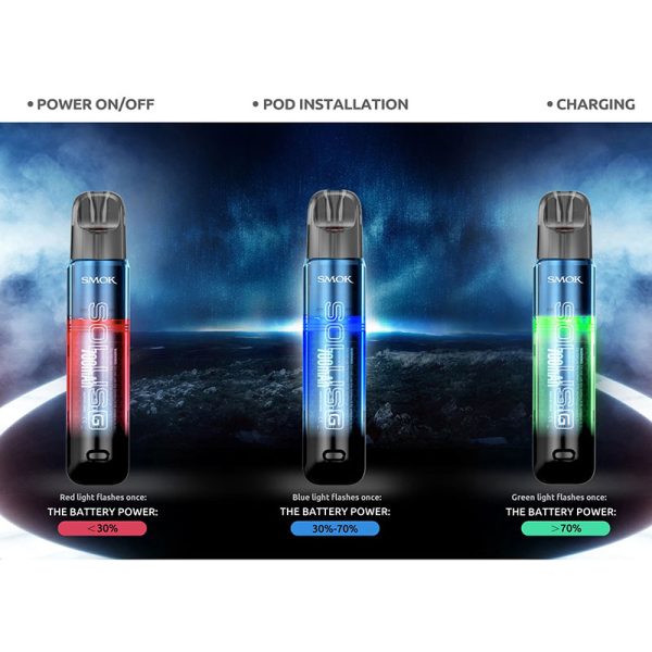 ⁦جديد وأصلي SMOK SOLUS G Pod Kit Vape 15 واط 700mAh مع SOLUS 2 Meshed 0.9 Pod For RDL/MTL Vaping السيجارة الإلكترونية تبخير⁩ - الصورة ⁦4⁩