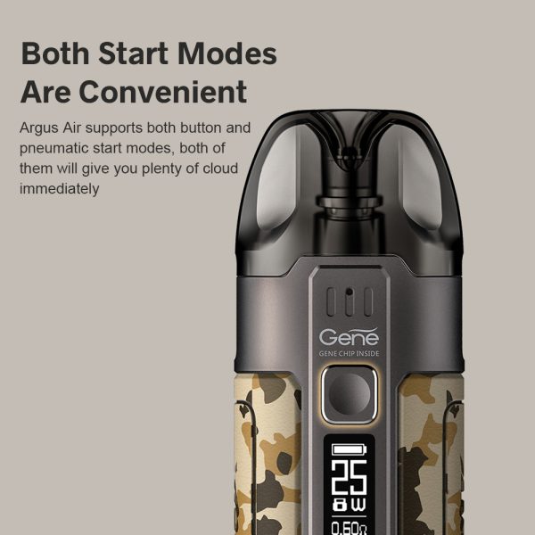 ⁦VOOPOO Argus عدة جراب الهواء 25 واط 900 مللي أمبير Vape عدة مع PnP لفائف نظام جراب E السجائر نوع-C 3.8 مللي خرطوشة المرذاذ جراب⁩ - الصورة ⁦3⁩