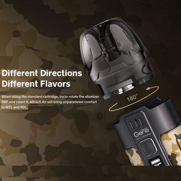 ⁦VOOPOO Argus عدة جراب الهواء 25 واط 900 مللي أمبير Vape عدة مع PnP لفائف نظام جراب E السجائر نوع-C 3.8 مللي خرطوشة المرذاذ جراب⁩ - الصورة ⁦4⁩