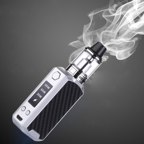 ⁦Vape صندوق طقم عصري E-السجائر الأصلي XYZ 80 واط مع 2200 مللي أمبير بناء في بطارية 2.5 مللي خزان LED عرض المرذاذ Vape القلم بخار⁩ - الصورة ⁦2⁩