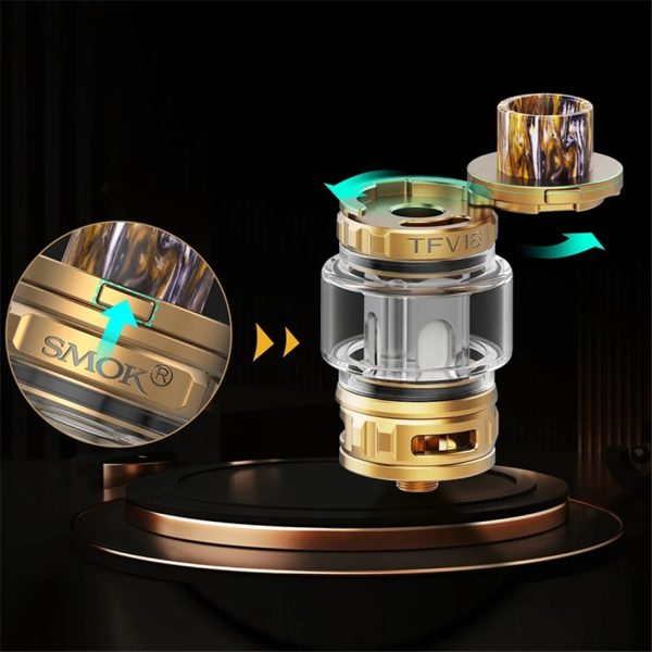 ⁦Vape سموك أصلي TFV18 رذاذ صندوق خزان كحول تبخير المرذاذ E السجائر 510 الموضوع المزدوج شبكة لفائف السجائر الإلكترونية البخاخات⁩ - الصورة ⁦3⁩