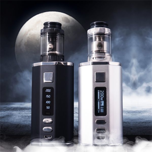 ⁦السجائر الإلكترونية Vaper 200 واط صندوق طقم عصري 4400 مللي أمبير بطارية مع 2 مللي/4 مللي مصير 24 مللي متر خزان RTA قلم Vape صندوق Mod E-cig Vape عدة⁩ - الصورة ⁦2⁩